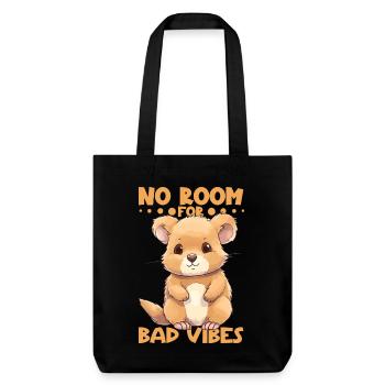 Pas de place pour la mauvaise humeur - Quokka - Tote bag épais recyclé Stanley/Stella - noir - Devant