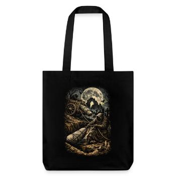 Humour gothique de cimetière - Tote bag épais recyclé Stanley/Stella - noir - Devant