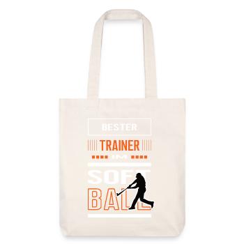 Meilleur entraîneur de softball Formation d’entraîneur de softball - Tote bag épais recyclé Stanley/Stella - blanc cassé - Devant