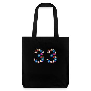 Fleurs 33 - Tote bag épais recyclé Stanley/Stella - noir - Devant