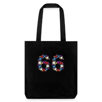 Fleurs 66 - Tote bag épais recyclé Stanley/Stella - noir - Devant