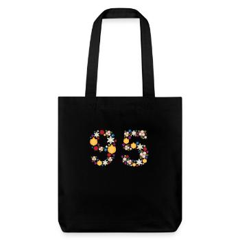 Fleurs 95 - Tote bag épais recyclé Stanley/Stella - noir - Devant