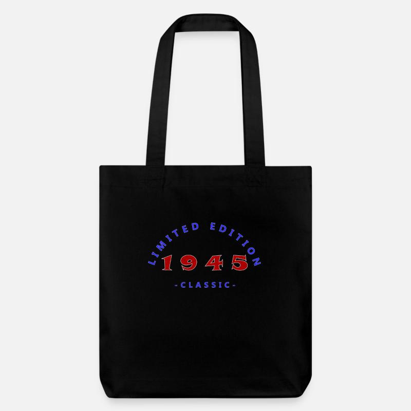 1945, Limited Edition - Stanley/Stella recycelter Heavyweight Stoffbeutel - Schwarz