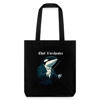 Chef d orchestre - Tote bag épais recyclé Stanley/Stella - noir - Devant