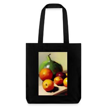 Fruit - Stanley/Stella Heavyweight Recycled Tote Bag - black - Front