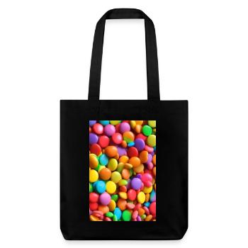 Bonbons - Stanley/Stella recycelter Heavyweight Stoffbeutel - Schwarz - Vorne