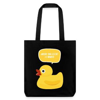 Juste faire du charlatanisme autour du design de canard - Tote bag épais recyclé Stanley/Stella - noir - Devant