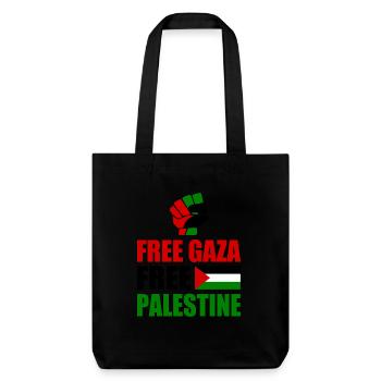Free gaza Free palestine - Tote bag épais recyclé Stanley/Stella - noir - Devant