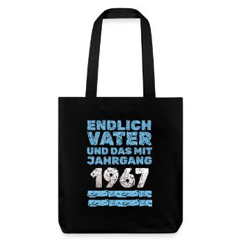 Father 1967 - Stanley/Stella Heavyweight Recycled Tote Bag - black - Front