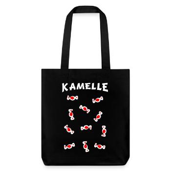 Karnevalszug Bonbons - Kamelle - Stanley/Stella recycelter Heavyweight Stoffbeutel - Schwarz - Vorne