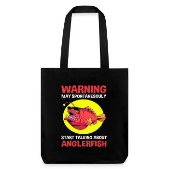 Poisson-grenouille - Tote bag épais recyclé Stanley/Stella - noir - Devant