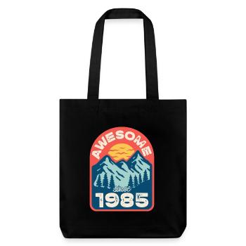 Awesome since 1985 - Stanley/Stella Heavyweight Recycled Tote Bag - black - Front