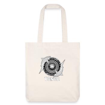 Tonga Bull Shark - Stanley/Stella Heavyweight Recycled Tote Bag - natural white - Front