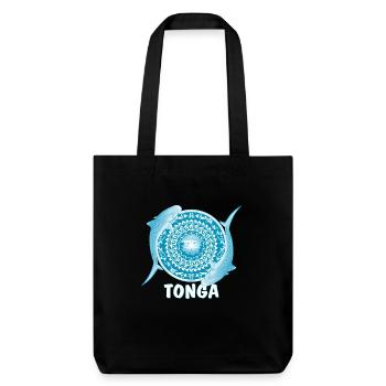 Requin tigre des Tonga - Tote bag épais recyclé Stanley/Stella - noir - Devant