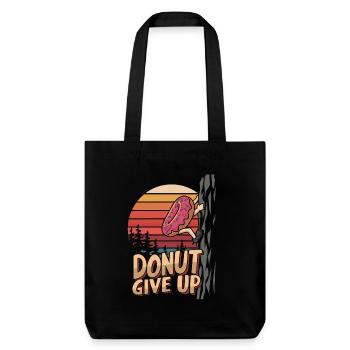 Climbing and donuts - Stanley/Stella Heavyweight Recycled Tote Bag - black - Front