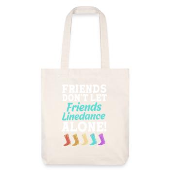 Line Dance - Stanley/Stella Heavyweight Recycled Tote Bag - natural white - Front