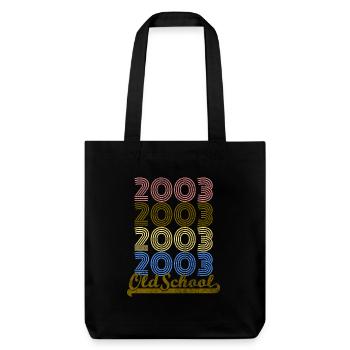 Old School 2003 - Stanley/Stella Heavyweight Recycled Tote Bag - black - Front