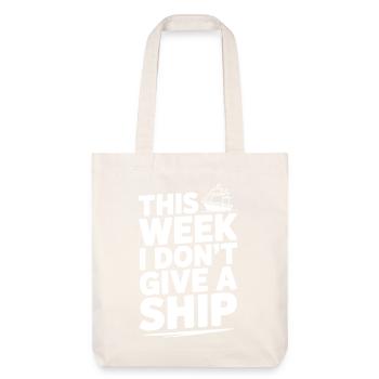 Cette semaine, je m’en fiche complètement - Tote bag épais recyclé Stanley/Stella - blanc cassé - Devant