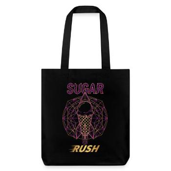 Sugar Rush Eis Rakete - Stanley/Stella recycelter Heavyweight Stoffbeutel - Schwarz - Vorne