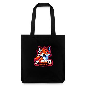 Zero Given - Fuchs Illustration - Stanley/Stella recycelter Heavyweight Stoffbeutel - Schwarz - Vorne