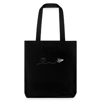 Fly Heart - Tote bag épais recyclé Stanley/Stella - noir - Devant