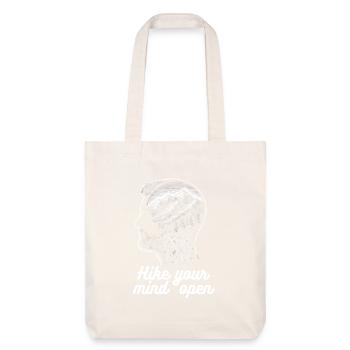 Hike your min open - Design inspiré de la nature - Tote bag épais recyclé Stanley/Stella - blanc cassé - Devant