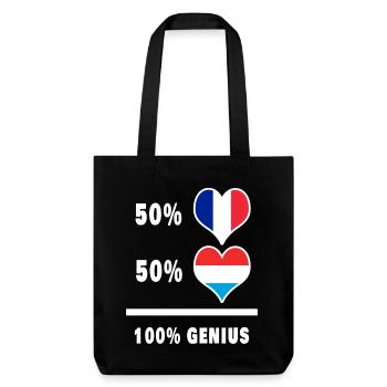 France and Luxembourg Brilliant/gift - Stanley/Stella Heavyweight Recycled Tote Bag - black - Front