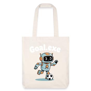 Goal.Exe Roboter Fußball - Stanley/Stella recycelter Heavyweight Stoffbeutel - Naturweiß - Vorne