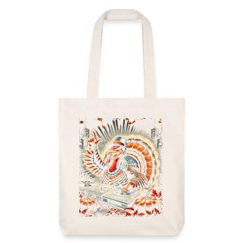 Thanksgiving DJ Turquie Fête Automne Vibes Tee - Tote bag épais recyclé Stanley/Stella - blanc cassé - Devant