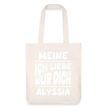 Liebe Alyssia - Stanley/Stella recycelter Heavyweight Stoffbeutel - Naturweiß - Vorne