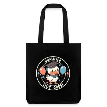 Qualified Silly Goose - Stanley/Stella Heavyweight Recycled Tote Bag - black - Front