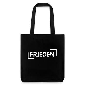 Peace, no war, no hatred - Stanley/Stella Heavyweight Recycled Tote Bag - black - Front