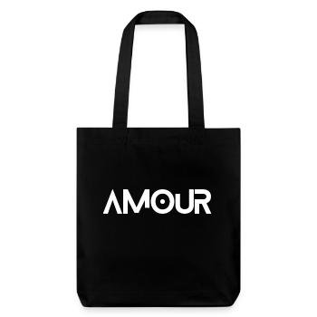 Amour - Stanley/Stella recycelter Heavyweight Stoffbeutel - Schwarz - Vorne