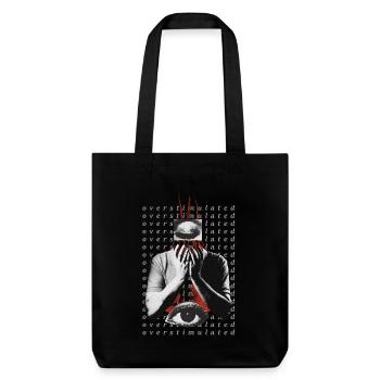 Overstimulated - Stanley/Stella Heavyweight Recycled Tote Bag - black - Front