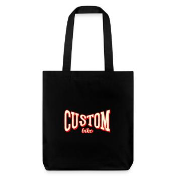 custom bike biker tour rock bobber tuner tuning - Stanley/Stella Heavyweight Recycled Tote Bag - black - Front