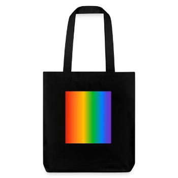 Couleurs des dégradés de l’arc-en-ciel - Tote bag épais recyclé Stanley/Stella - noir - Devant