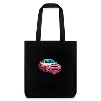 Voiture - Illustration - Tote bag épais recyclé Stanley/Stella - noir - Devant