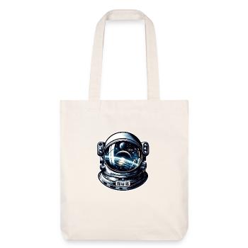 Dream Big - Astronaut Illustration - Stanley/Stella recycelter Heavyweight Stoffbeutel - Naturweiß - Vorne