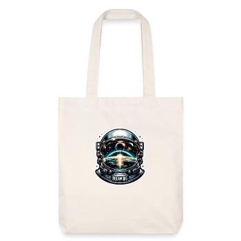 Dream Big - Astronaut Illustration - Stanley/Stella recycelter Heavyweight Stoffbeutel - Naturweiß - Vorne