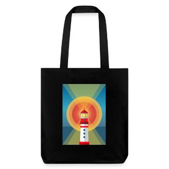 Phare lumineux - Tote bag épais recyclé Stanley/Stella - noir - Devant