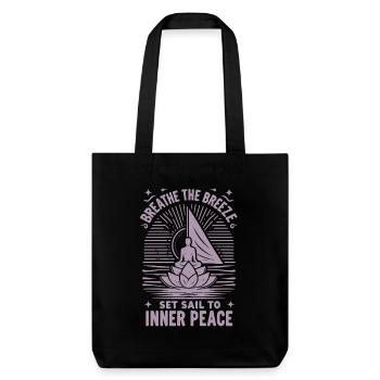 Segeln Yoga The Breeze Inner Peace - Stanley/Stella recycelter Heavyweight Stoffbeutel - Schwarz - Vorne