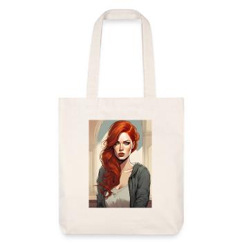 Beautiful Woman Redhead Red Hair - Stanley/Stella Heavyweight Recycled Tote Bag - natural white - Front