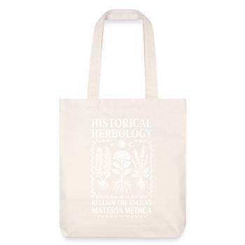 Botanique historique : Materia Medica - Tote bag épais recyclé Stanley/Stella - blanc cassé - Devant