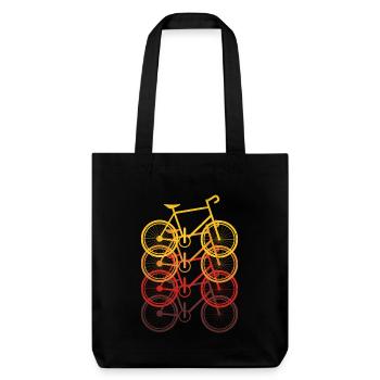 Vélo rétro - Tote bag épais recyclé Stanley/Stella - noir - Devant