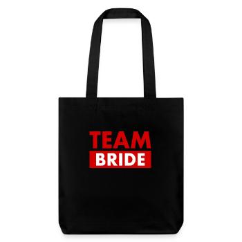 Team bride - Tote bag épais recyclé Stanley/Stella - noir - Devant
