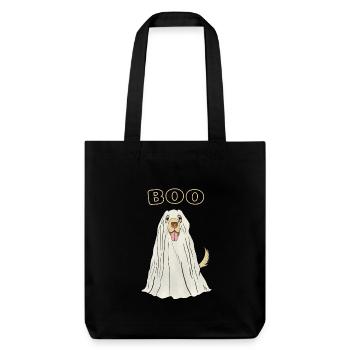 Fantôme Costume Chien Déguisement Drôle - Tote bag épais recyclé Stanley/Stella - noir - Devant
