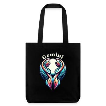 Tweeling Gemini - Stanley/Stella Heavyweight Recycled Tote Bag - black - Front