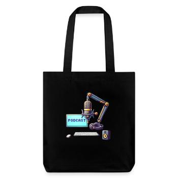 Podcast (en anglais) - Tote bag épais recyclé Stanley/Stella - noir - Devant