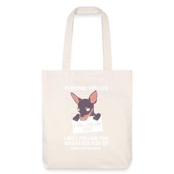 Pinscher nain - Tote bag épais recyclé Stanley/Stella - blanc cassé - Devant