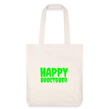 Kürbis Halloween Wahnsinn - Stanley/Stella recycelter Heavyweight Stoffbeutel - Naturweiß - Vorne